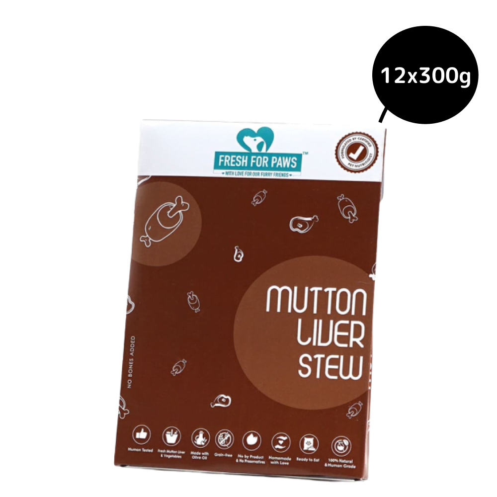 Fresh For Paws Mutton Liver Stew Dog Wet Food (300g)