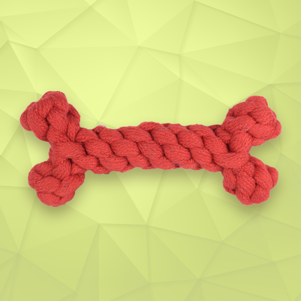 Skatrs Bone Shaped Rope Chew Toy for Dogs and Cats (Buy 1 Get 1)