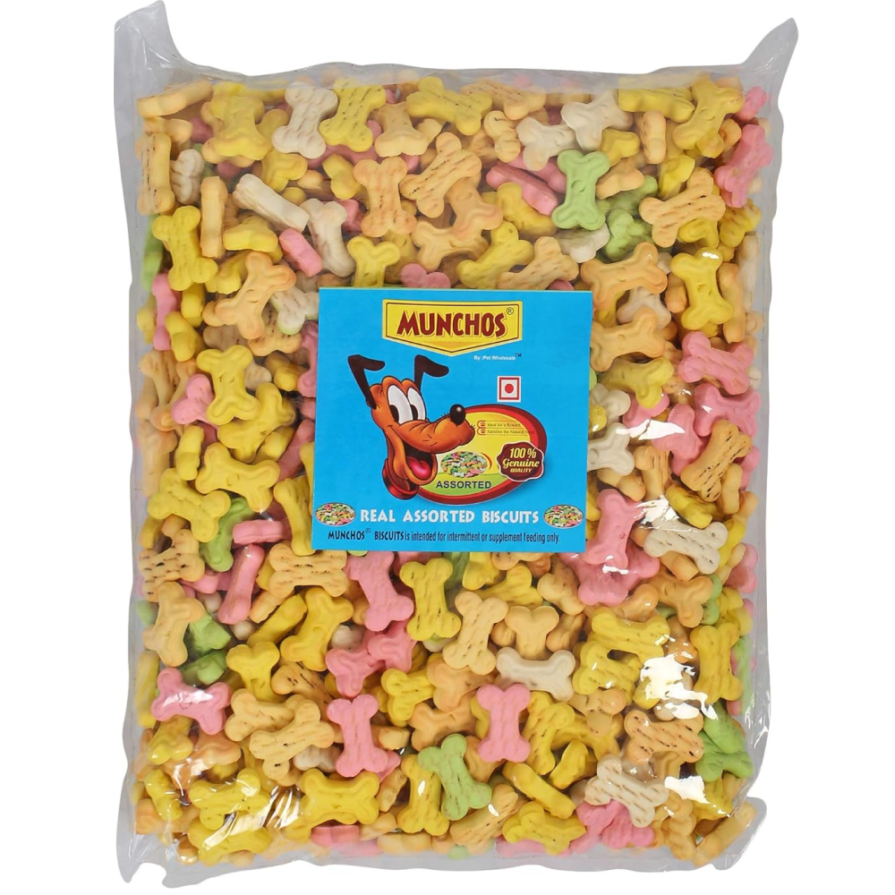 Munchos Assorted Flavour Biscuit Puppy Dog Treats (Pouch)