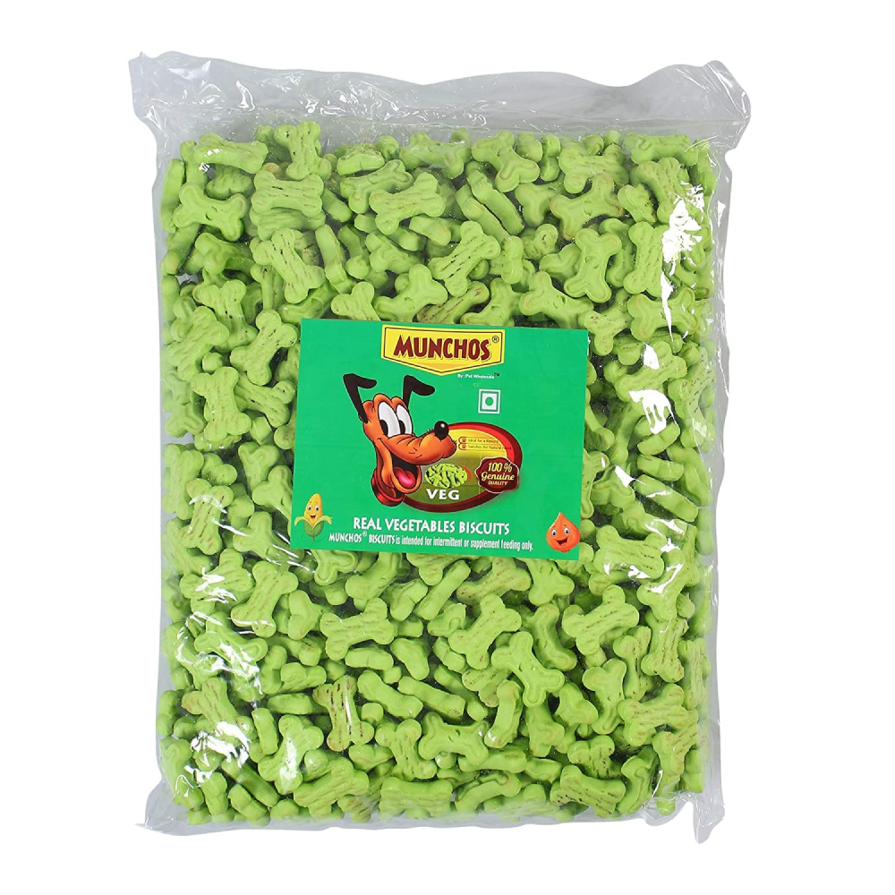 Munchos Real Veg Biscuit Puppy Dog Treats (Pouch)