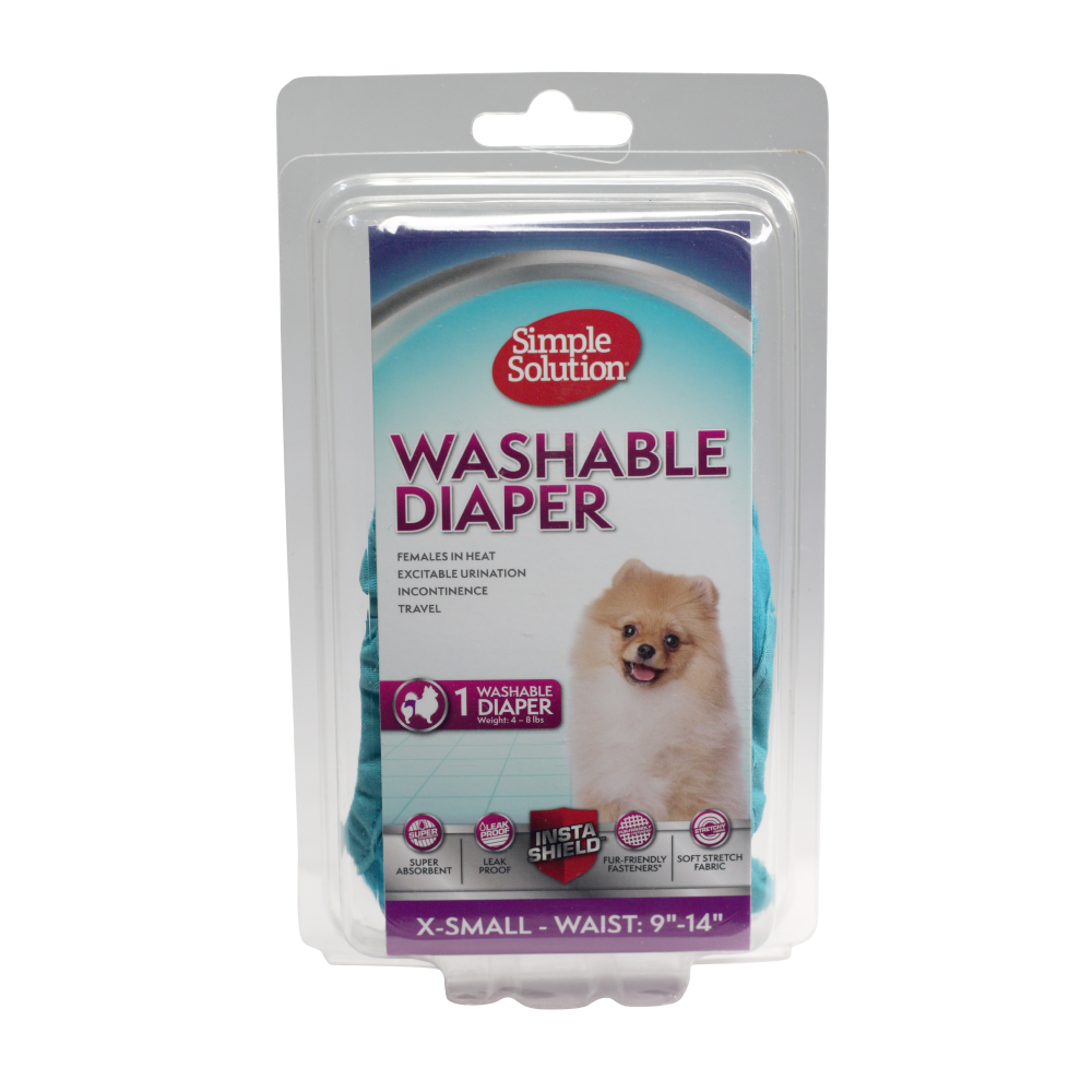 Simple Solution Washable Diaper for Female Dogs (Pack of 6)
