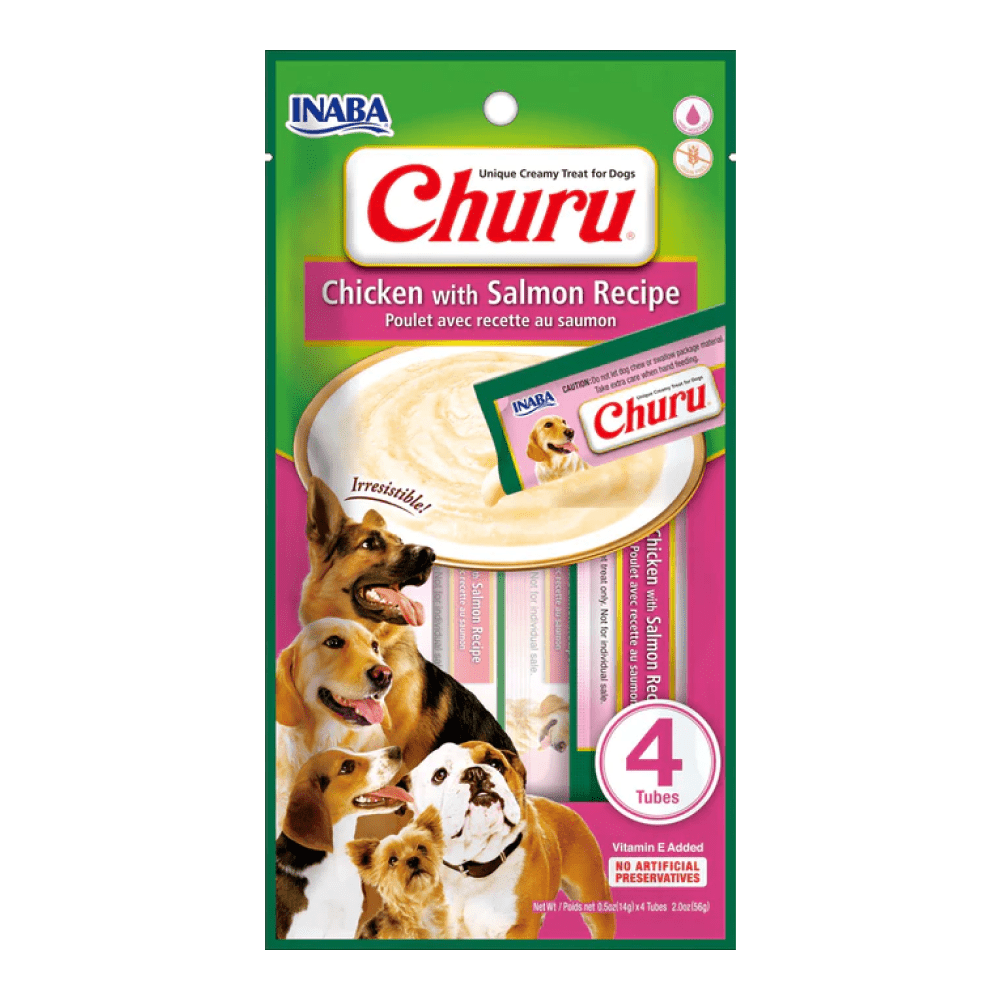 INABA Churu Chicken with Salmon Flavour Dog Treats (Limited Shelf Life)