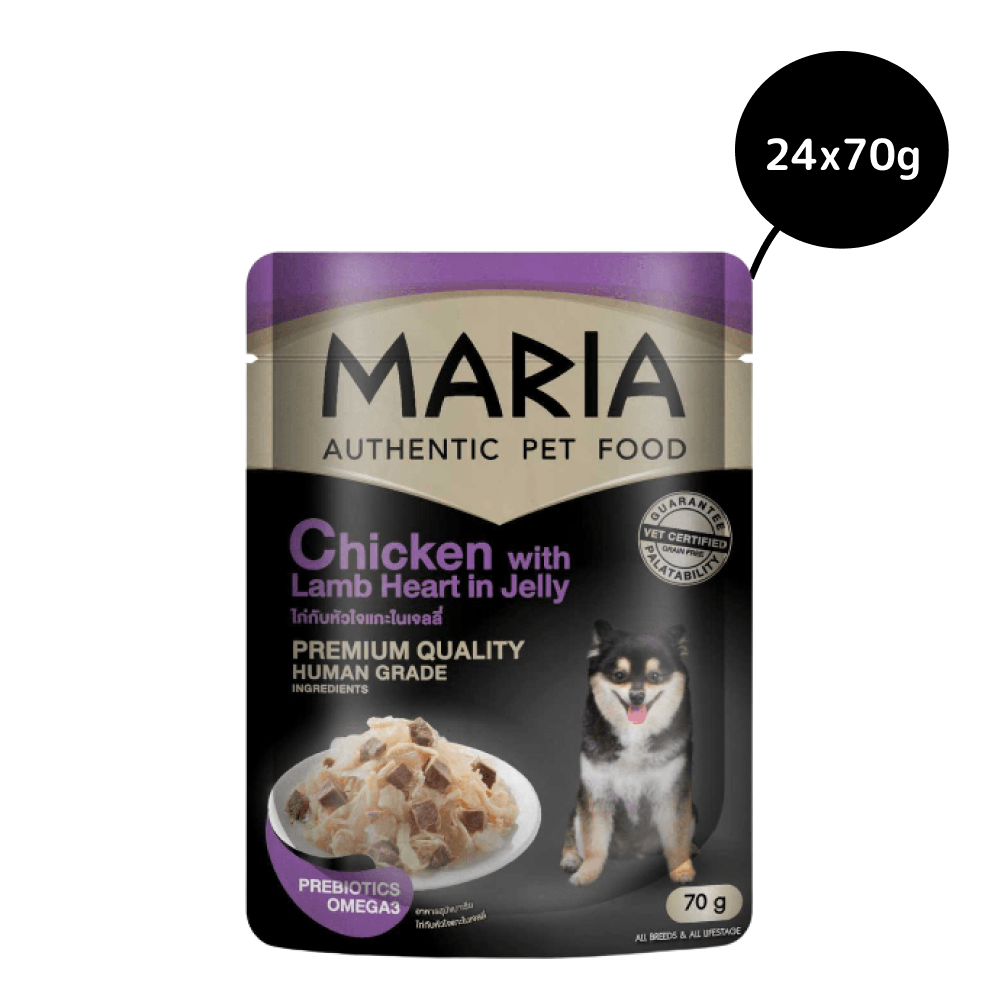 Maria Chicken with Lamb Heart in Jelly Adult Dog Wet Food