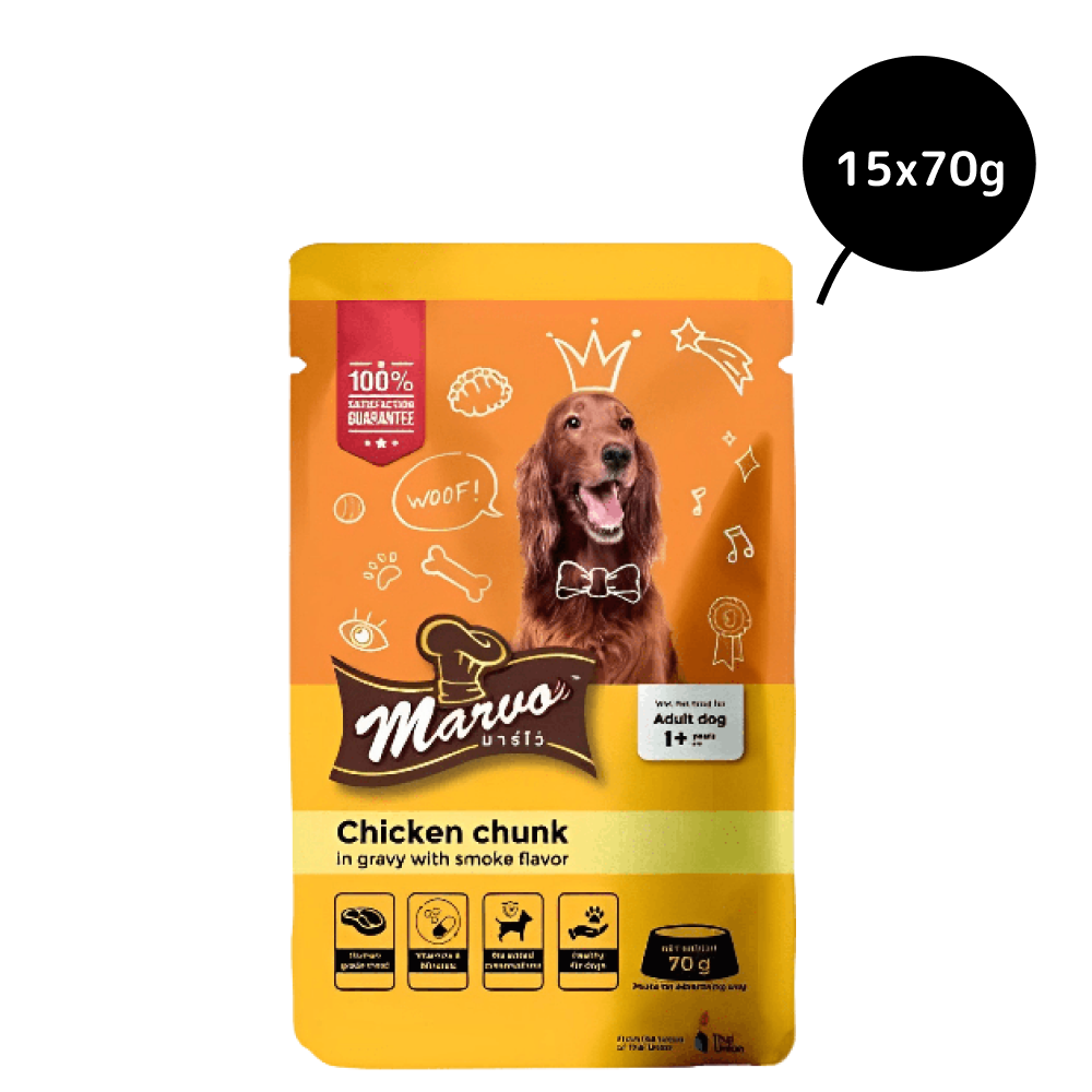 Marvo Chicken Chunk in Gravy Adult Dog Wet Food