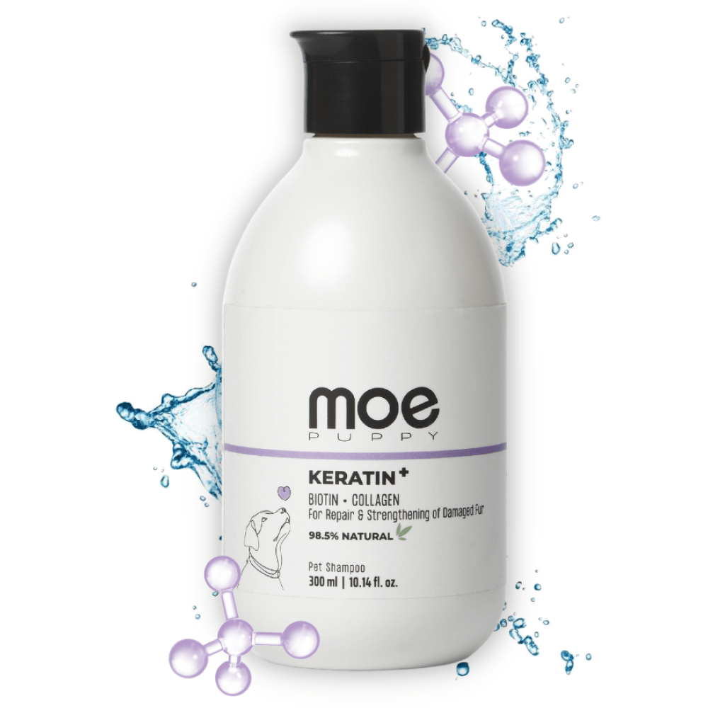 Moe Keratin+ Repair and Strengthening Shampoo for Dogs and Cats