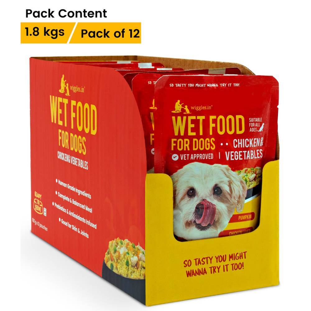 Wiggles Chicken & Vegetable Dog Wet Food