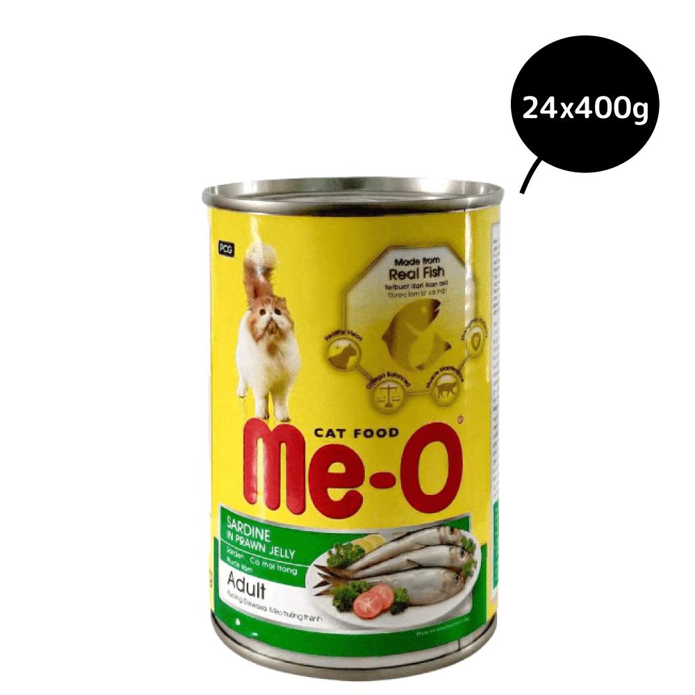 Me O Sardine in Prawn Jelly Canned Adult Cat Wet Food