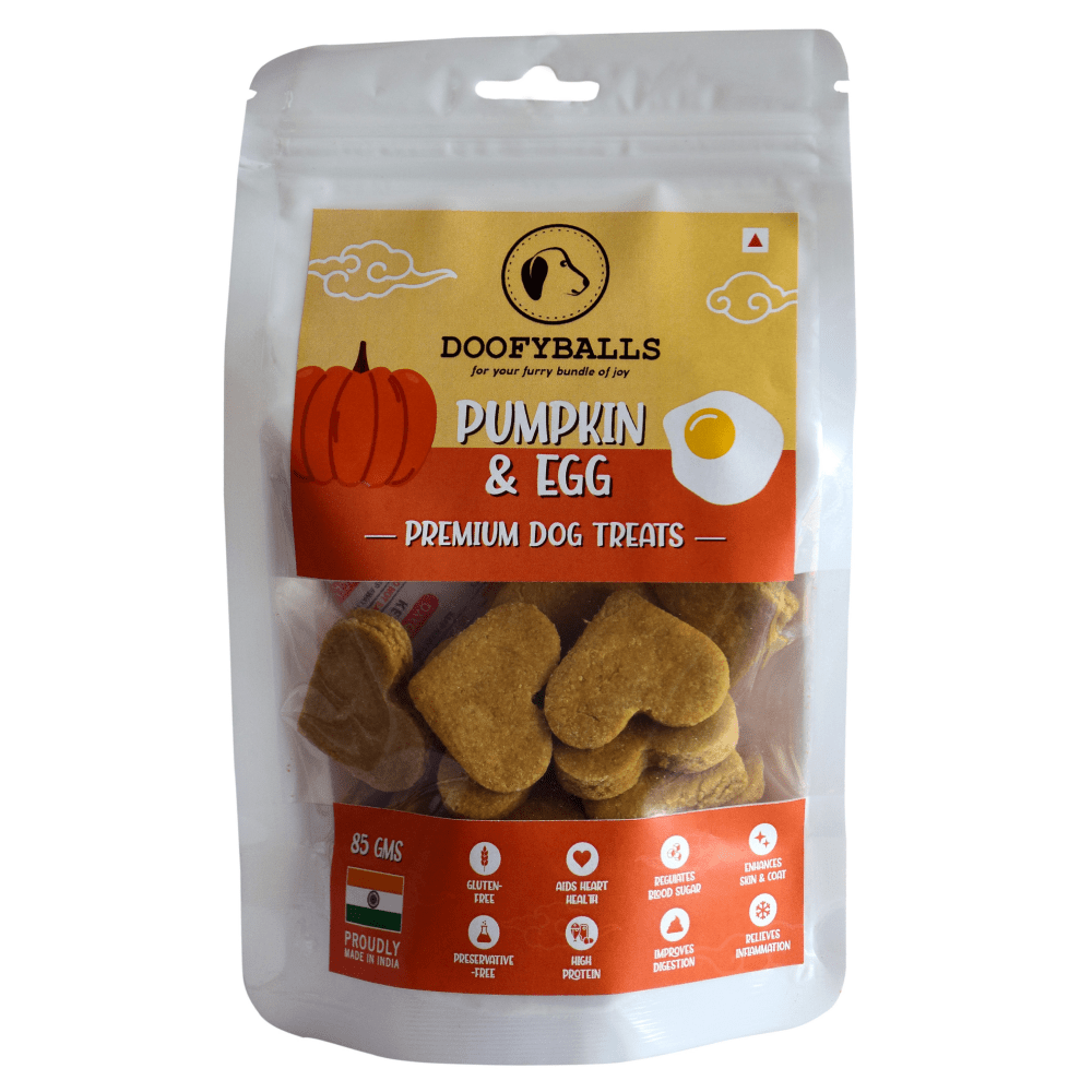 Doofyballs Pumpkin and Egg Dog Treats
