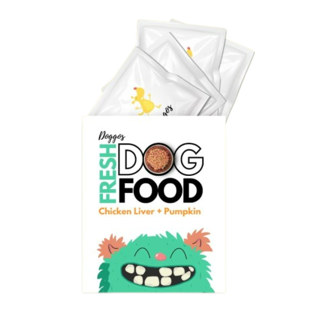 Doggos Big Monster Chicken and Pumpkin Fresh Dog Wet Food (All Breeds) (Limited Shelf Life)