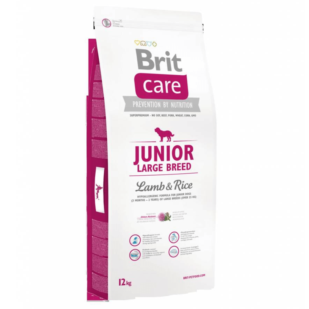 Brit Care Lamb & Rice Junior Large Breed Dog Dry Food