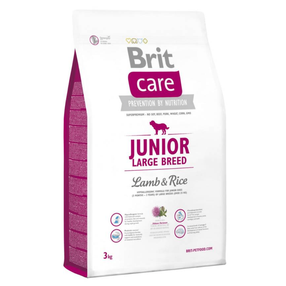 Brit Care Lamb & Rice Junior Large Breed Dog Dry Food
