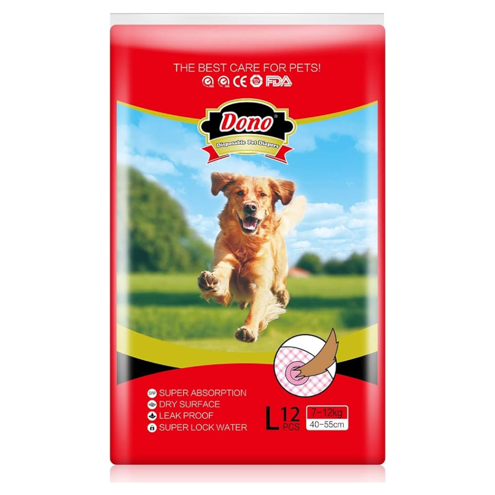 Dono Super Absorbent Disposable Diapers for Female Pets