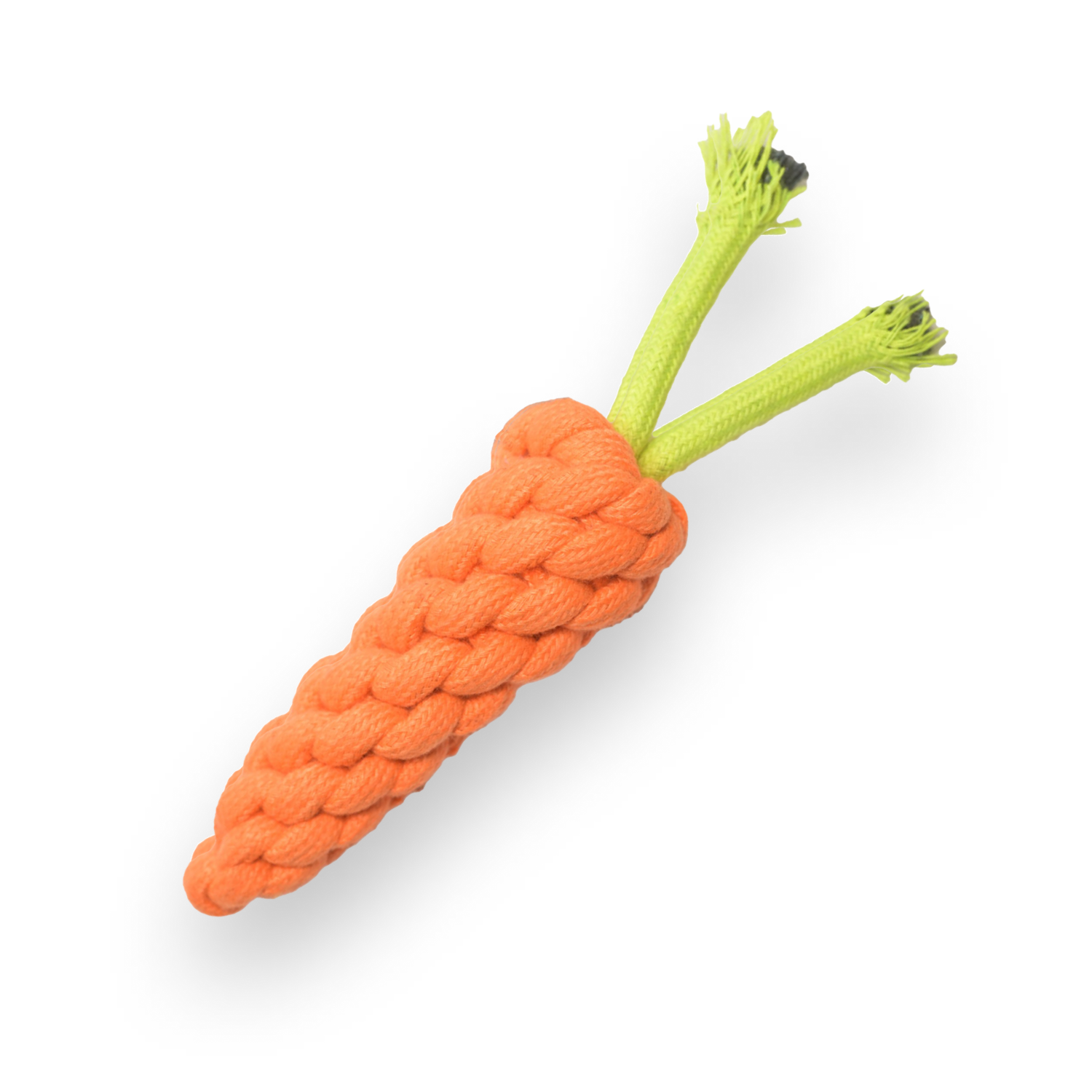 Carrot Shaped Rope Chew Toy for Dogs and Cats (Orange)(21cm)