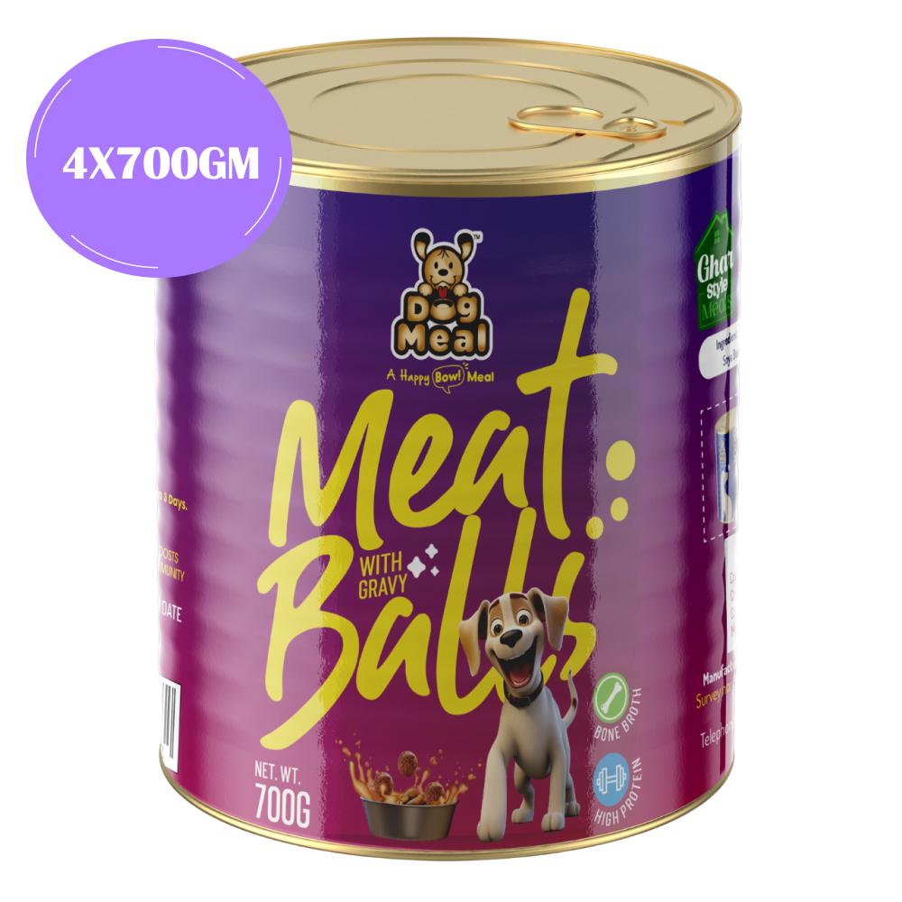 Dog Meal Meat Balls With Gravy Dog Wet Food