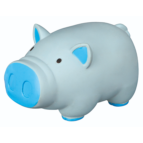 Trixie Pig Latex Toy for Dogs (Blue)