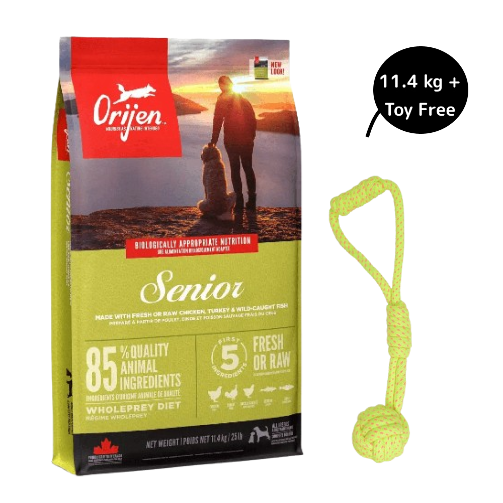 Orijen Senior Dog Dry Food (All Breeds) (Get Free Skatrs Toy)
