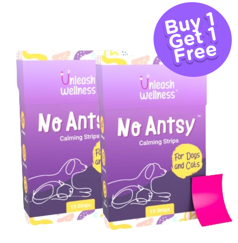 Unleash Wellness No Antsy All Natural Calming Strips for Dogs and Cats (Buy 1 Get 1)