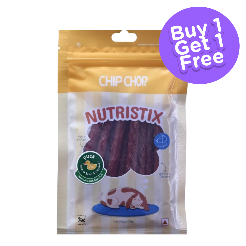 Chip Chops Duck Nutristix Dog Treats (Buy 1 Get 1)