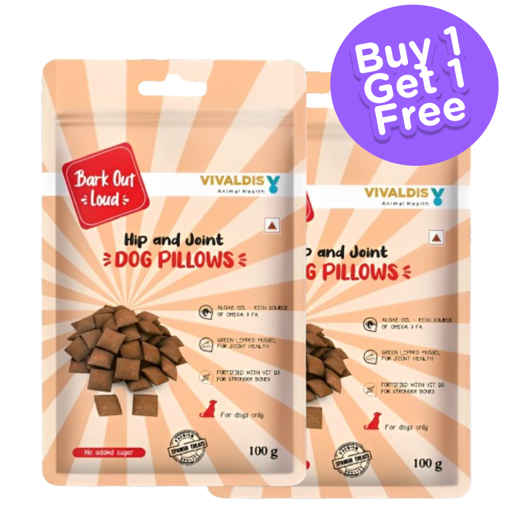 Bark Out Loud by Vivaldis Pillows for Hip & Joint Dog Treats (Buy 1 Get 1)