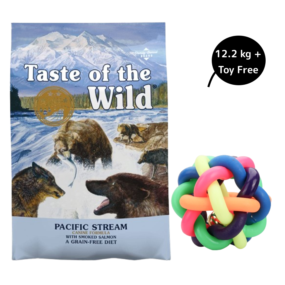 Taste of the Wild Pacific Stream Smoked Salmon Adult Dog Dry Food (Get Free Skatrs Toy)
