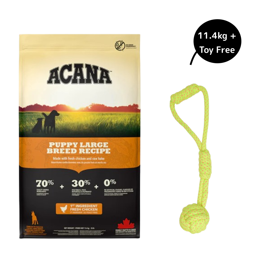 Acana Large Breed Puppy Dry Food (Get Free Skatrs Toy)