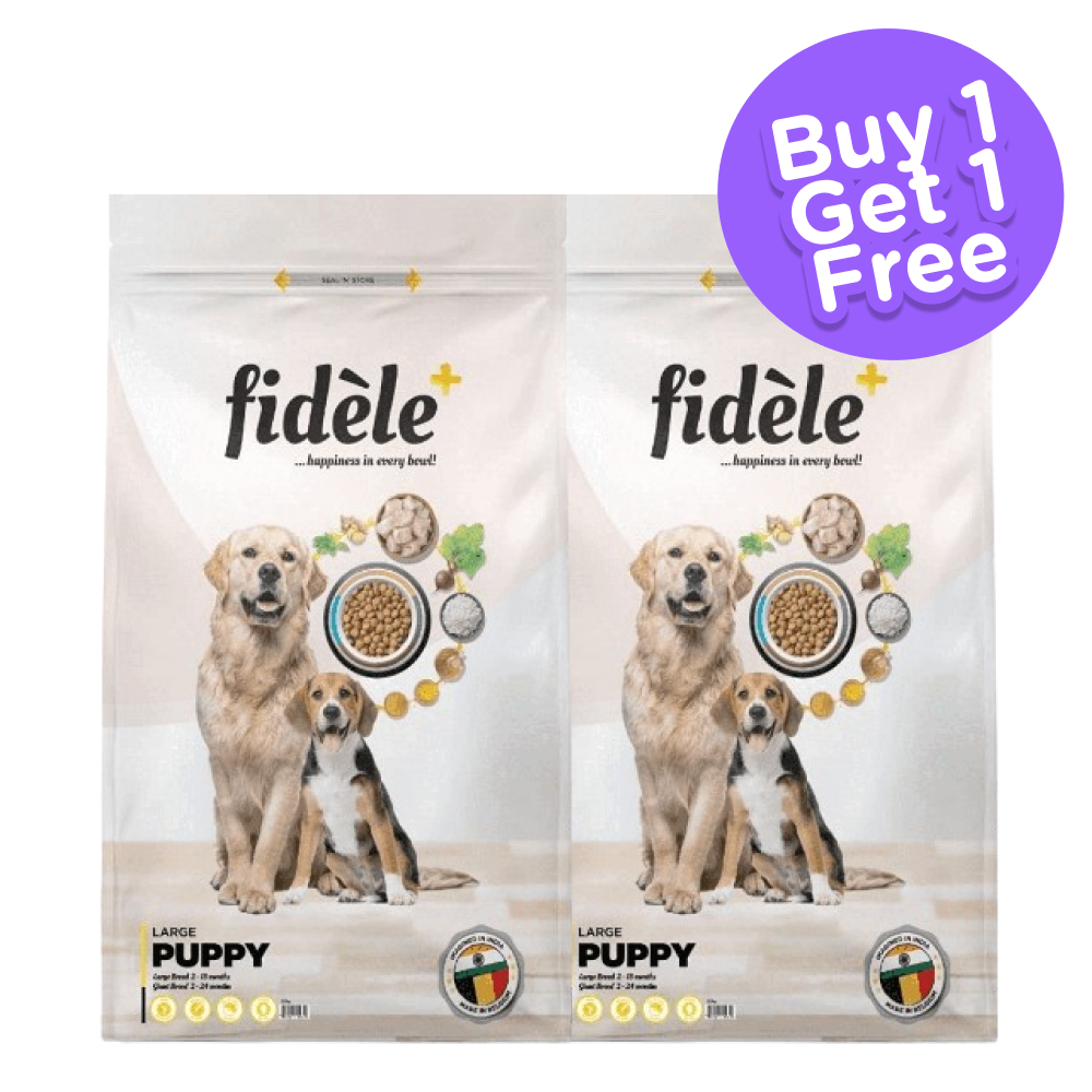 Fidele Plus Large Puppy Dry Food (Limited Shelf Life) (Buy 1 Get 1)