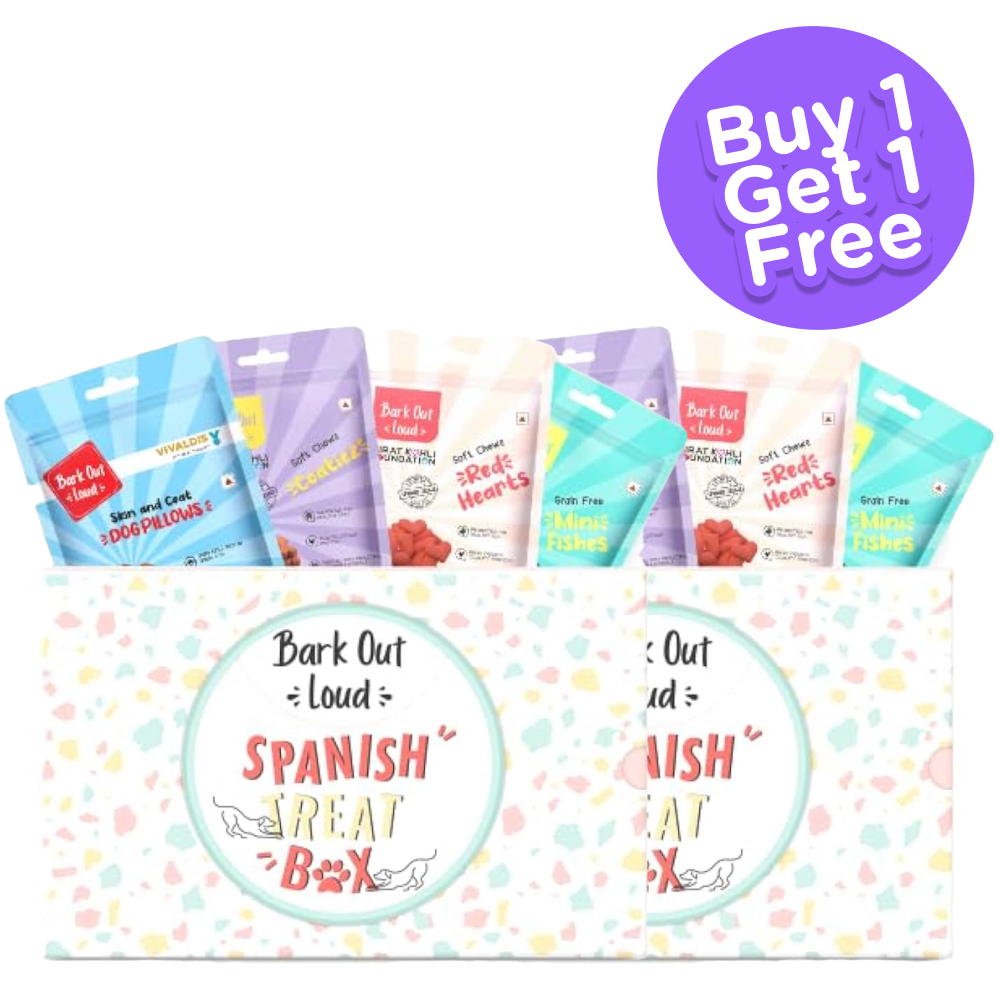 Bark Out Loud by Vivaldis Prefect Gifting Spanish Treat Box for Dogs (Limited Shelf Life) (Buy 1 Get 1)