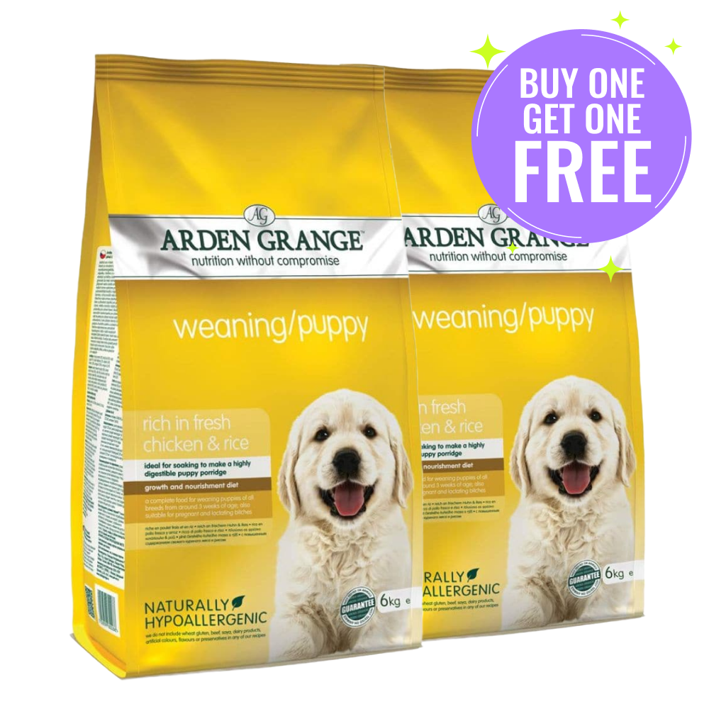 Arden Grange Weaning Puppy Dry Food | Chicken & Rice (Limited Shelf Life) (Buy 1 Get 1)
