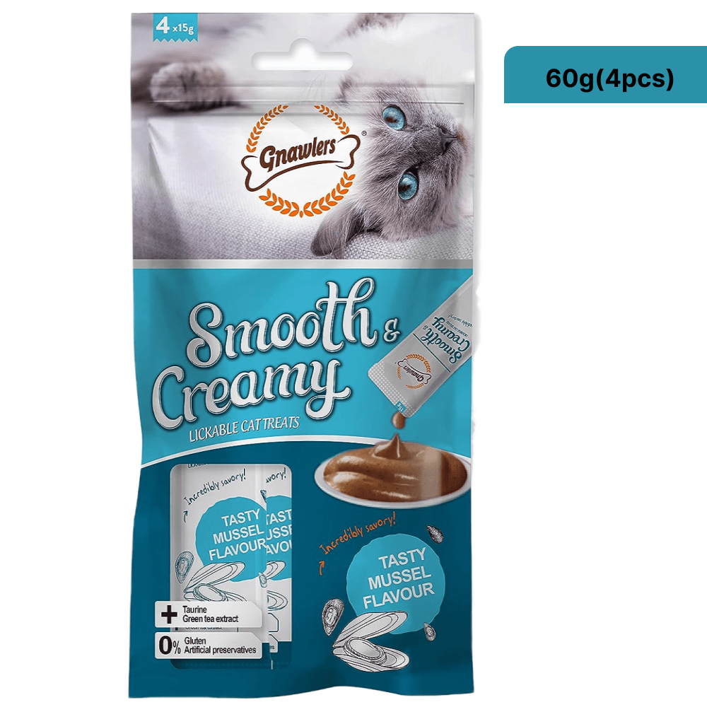 Gnawlers Mussel Flavour Creamy Cat Treats (Limited Shelf Life)