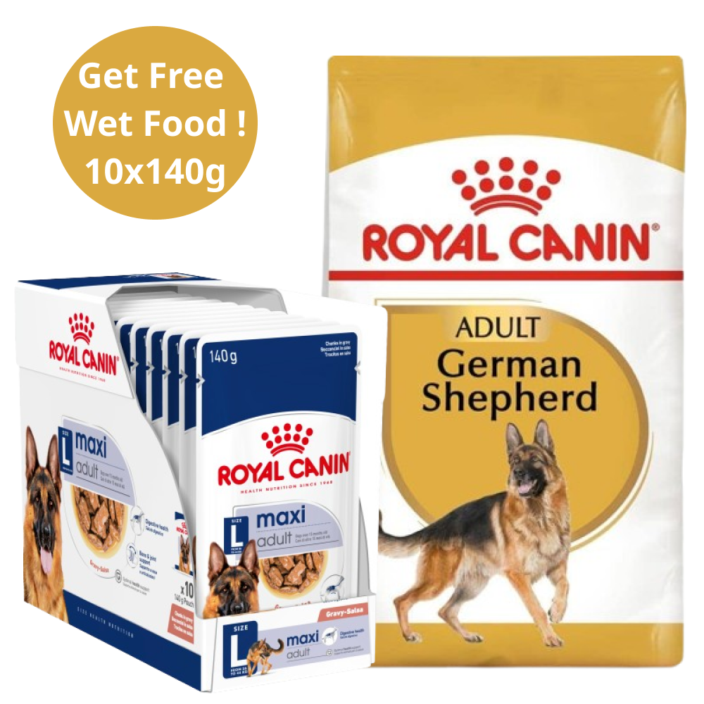 Royal Canin German Shepherd Adult Dog Dry Food (Get Free Wet Food)