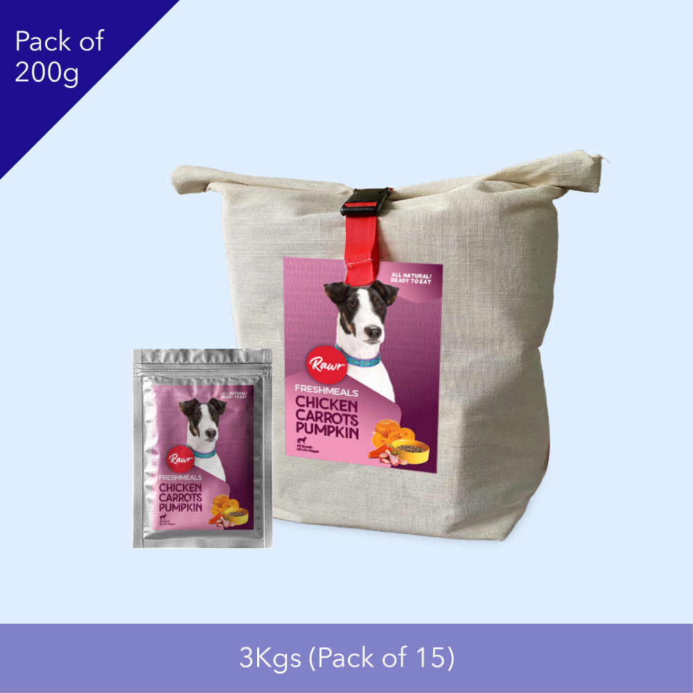 Rawr4dogs Chicken, Carrots and Pumpkin Fresh Meals Dog Wet Food