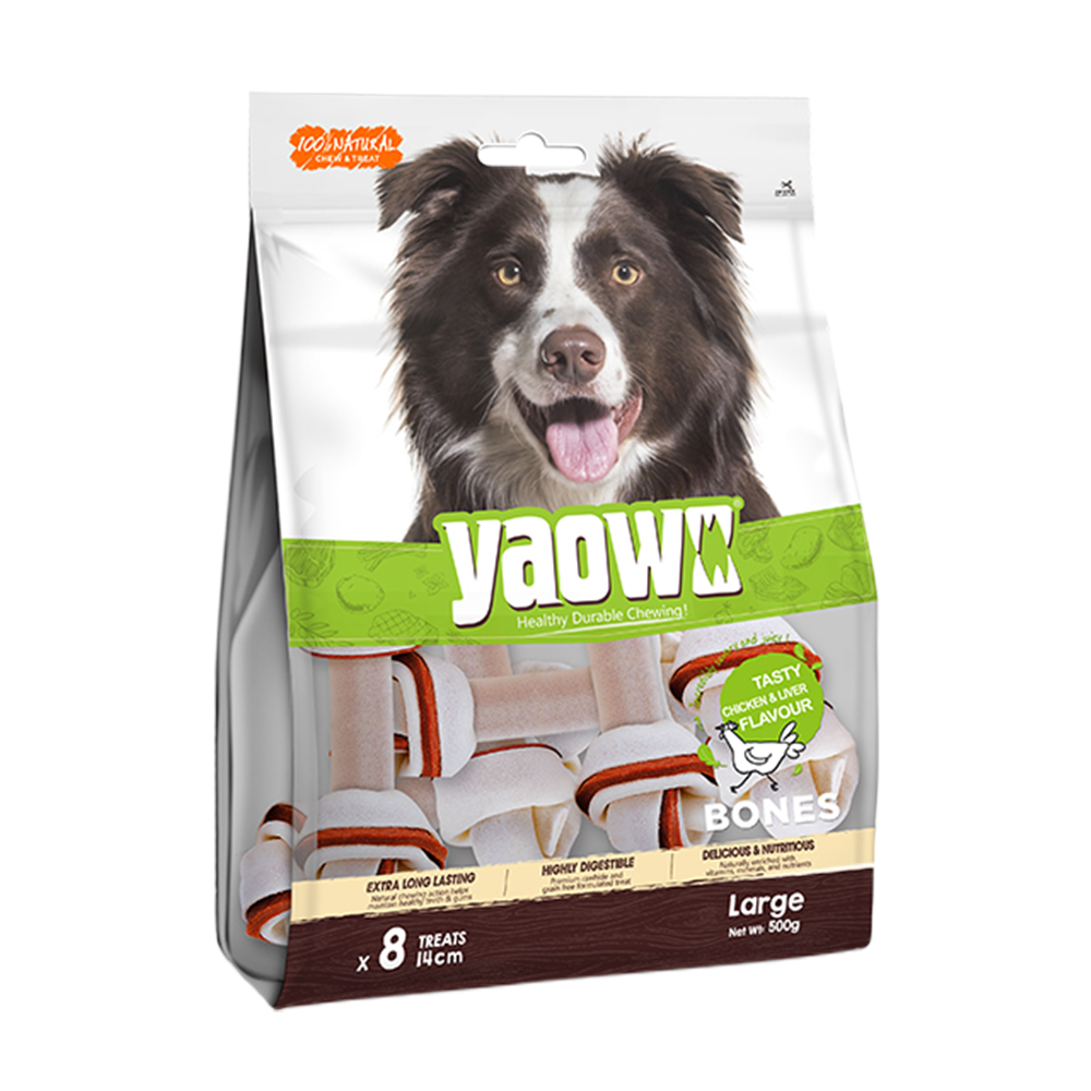Gnawlers Yaowo Knotted Dog Treats (2.5 inch)