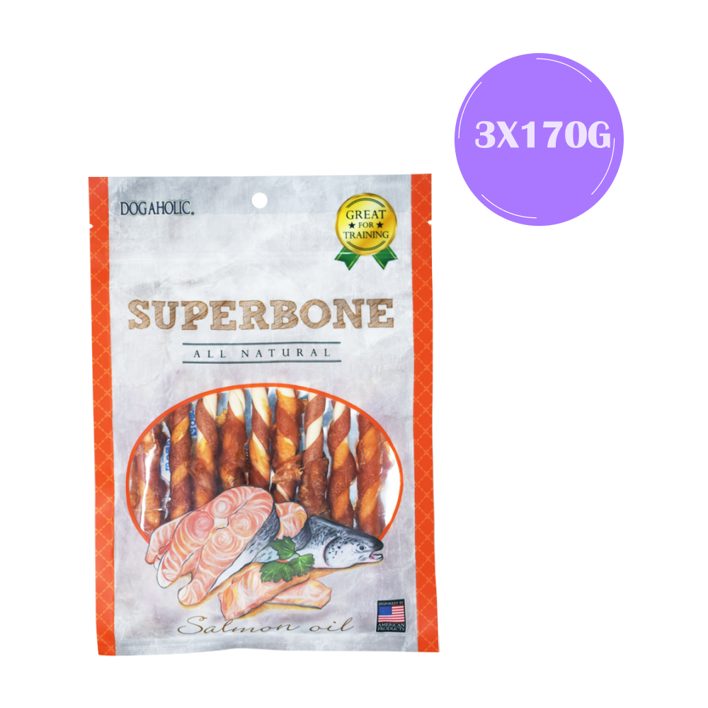 Dogaholic Superbone Stick with Salmon Oil Dog Treats