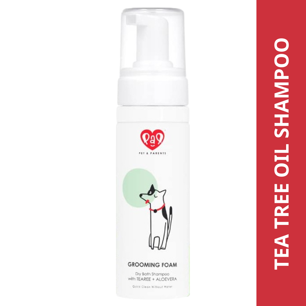 Pet And Parents Tea Tree + Aloevera Dry Bath Foaming Shampoo for Dogs and Cats