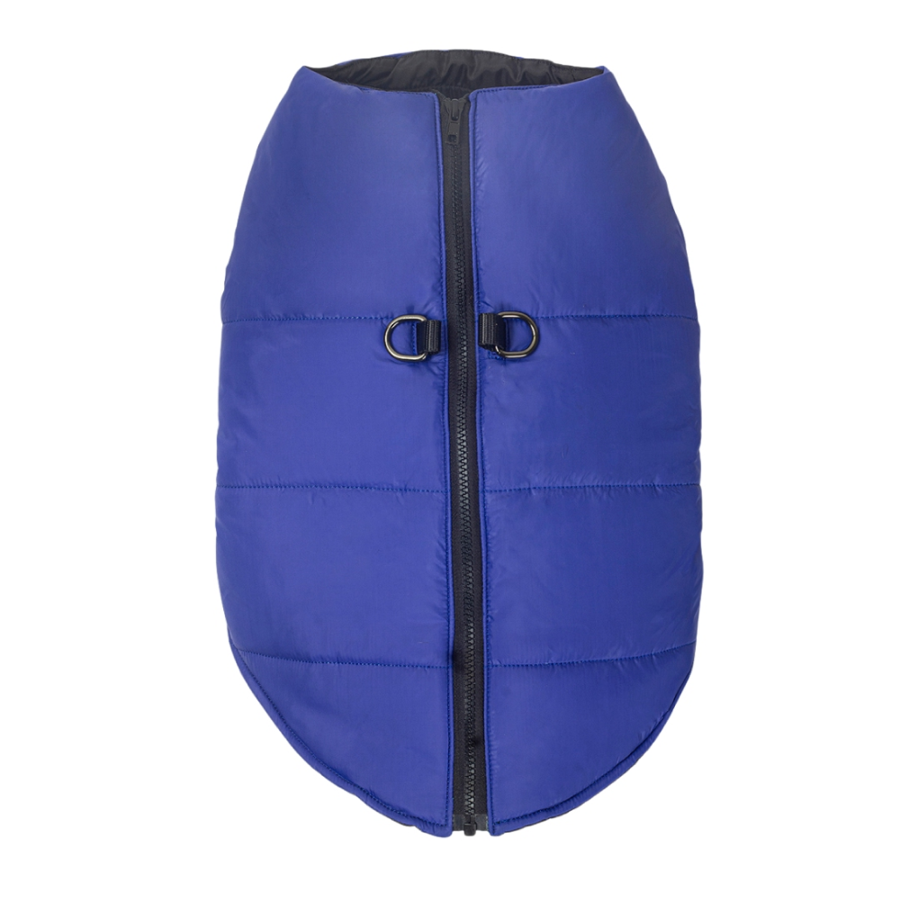 Zoomiez Ultimate Jacket With Built in Harness for Dogs (Navy Blue/Black)