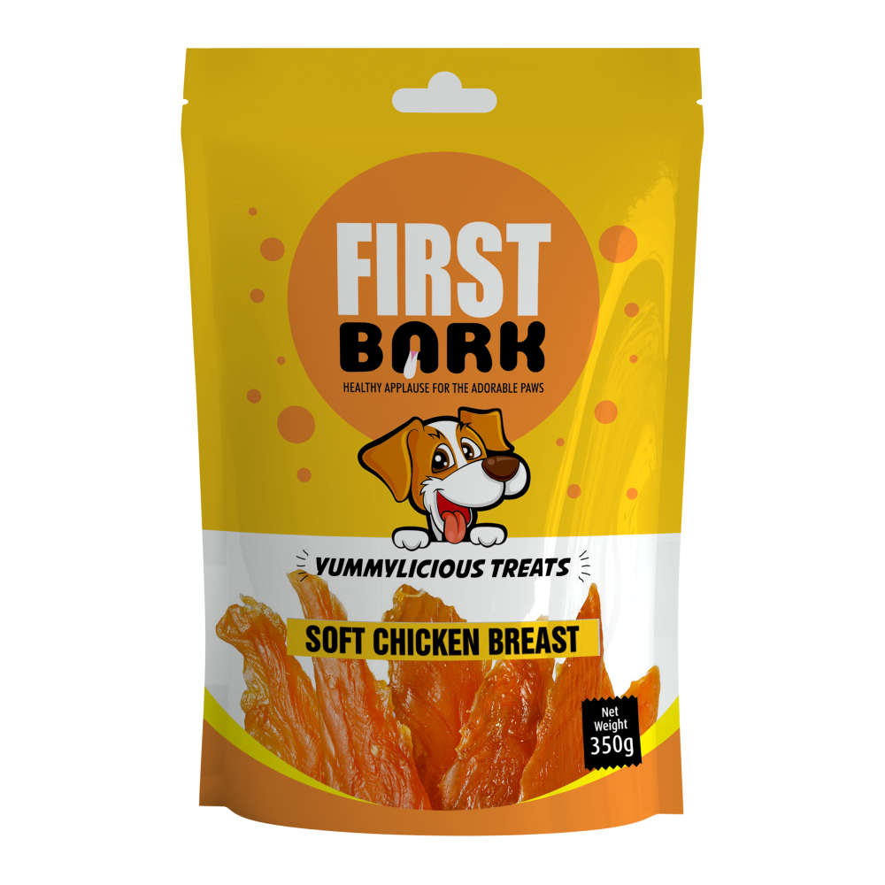 First Bark Soft Chicken Breast Dog Treat (350g)