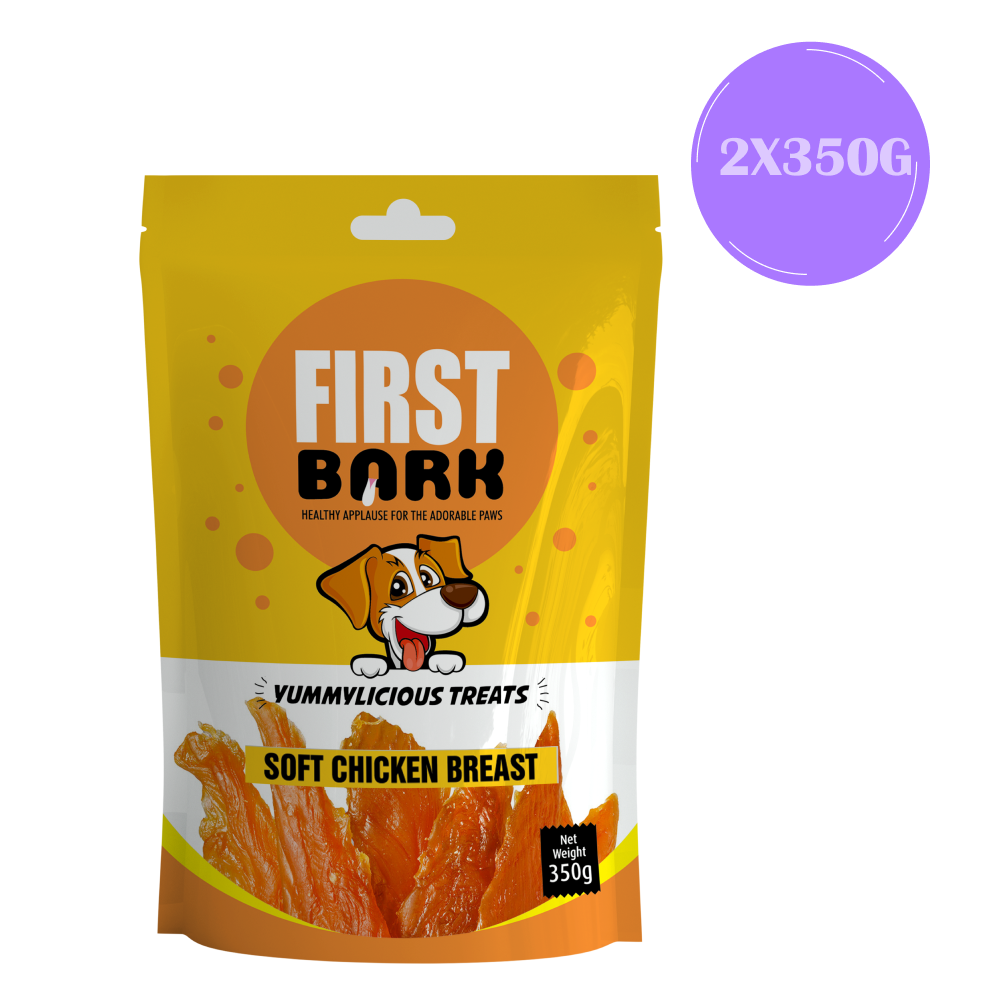 First Bark Soft Chicken Breast Dog Treat (350g)