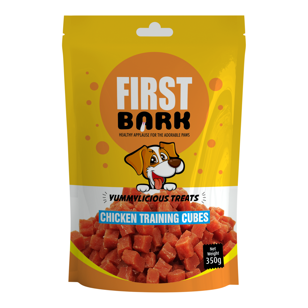 First Bark Chicken Training Cubes Dog Treat (350g)