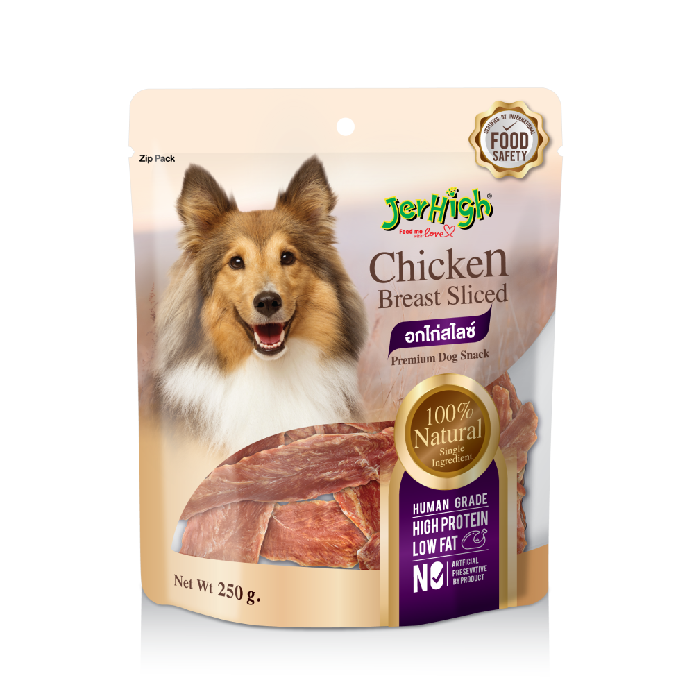 JerHigh Chicken Breast Sliced Premium Dog Treats