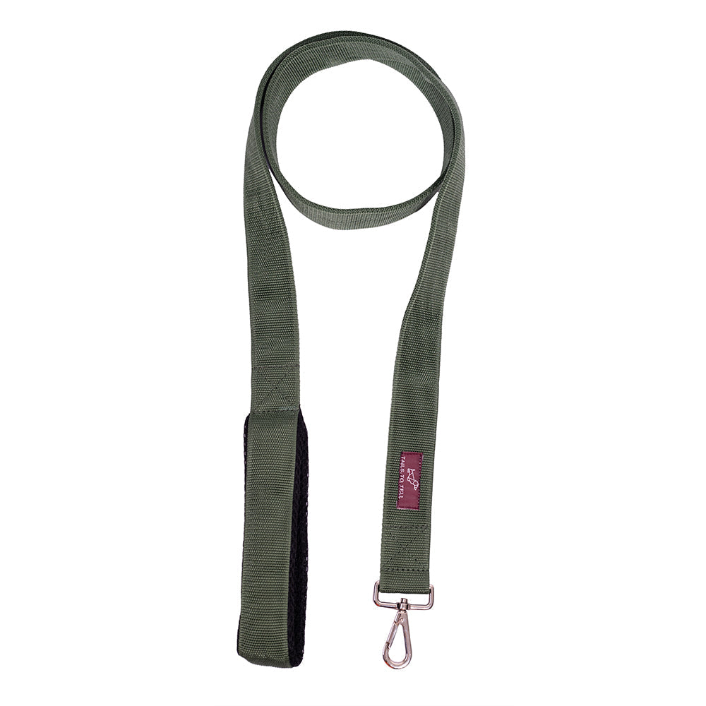 Tails to Tell Tactical Polyester Leash for Dogs (Teal)