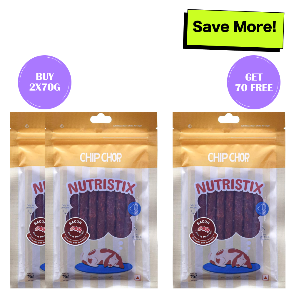 Chip Chops Bacon Nutristix Dog Treats (Buy 2 Get 1 Free)