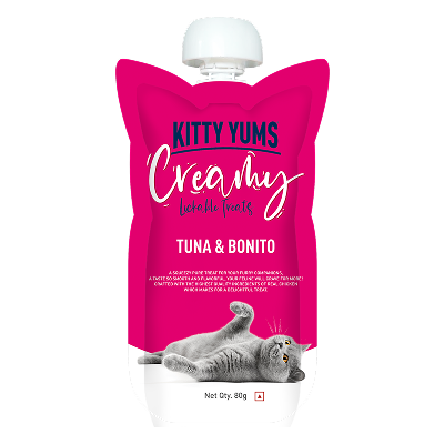 Kitty Yums Lickable Tuna & Bonito Creamy Cat Treat(80g)
