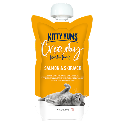 Kitty Yums Lickable Salmon & Skipjack Creamy Cat Treat(80g)