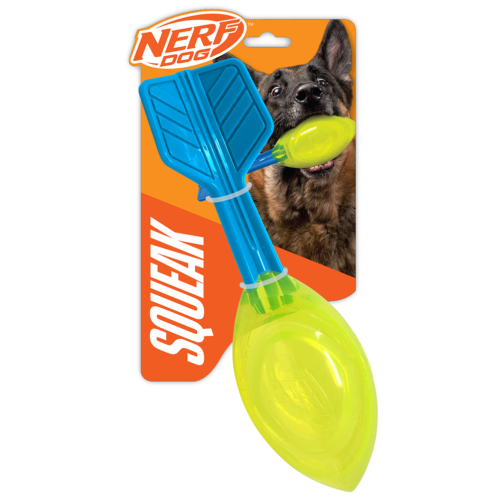 Nerf Dog Squeak Vortex Toy for Dogs (Blue/Green)