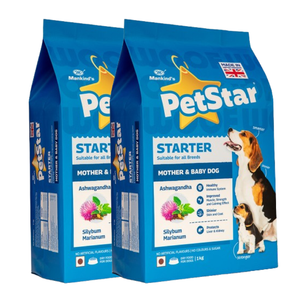 Mankind Petstar Starter Mother & Baby Dog Dry Food (Buy 1 Get 1) (Limited Shelf Life)