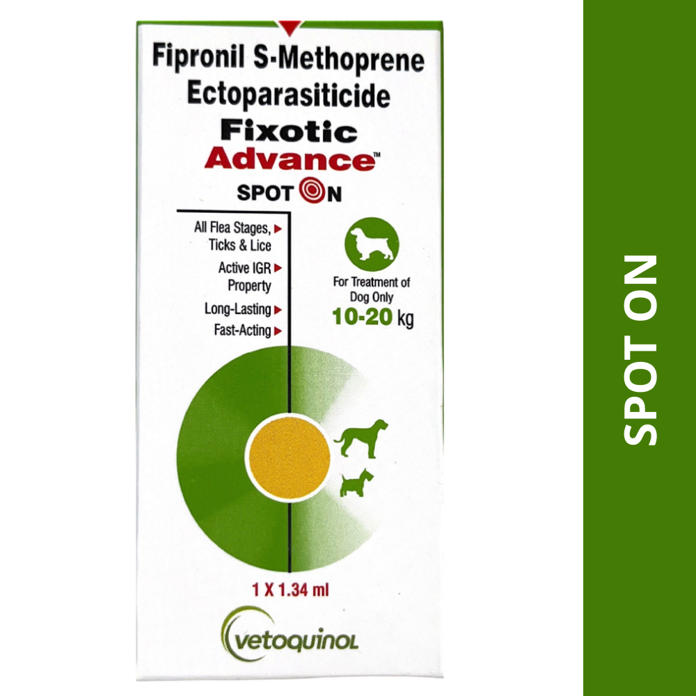 Vetoquinol Fixotic Advance Tick & Flea Control Spot On (10-20kg)