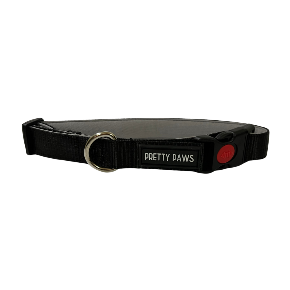 Pretty Paws Solid Collar for Dogs (Black)
