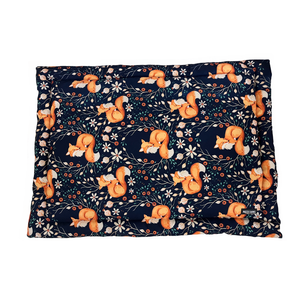 Pretty Paws Fox Themed Mat for Dogs (Brown)