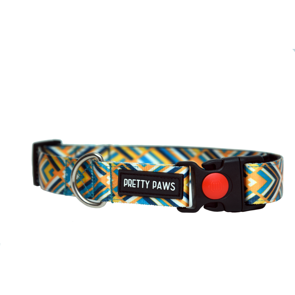 Pretty Paws Printed Collar for Dogs (Yellow)