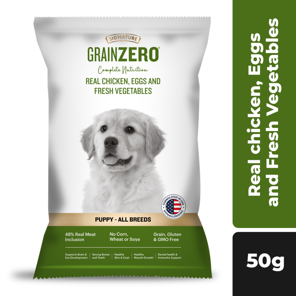 Signature Grain Zero Real Chicken, Egg and Vegetables Puppy Dog Dry Food
